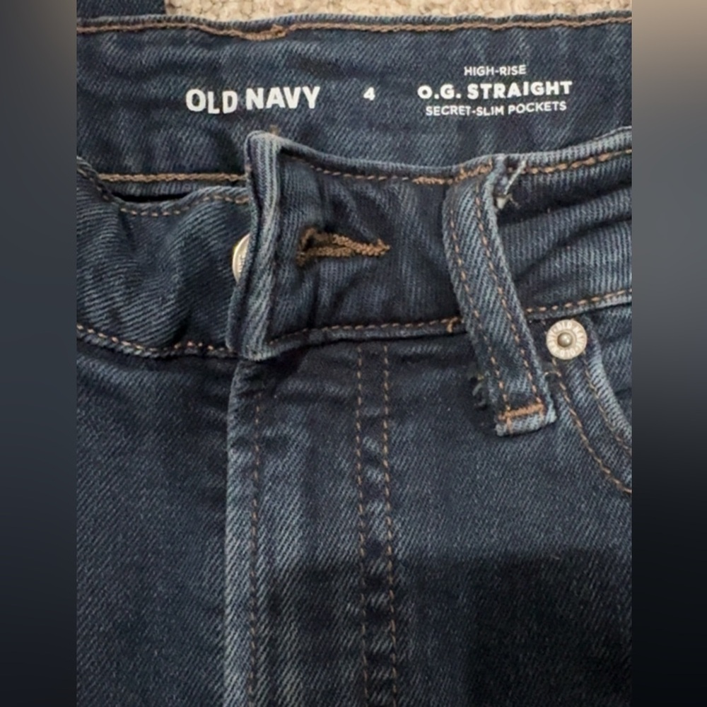 Old Navy Women's High Rise Dark Blue Jeans